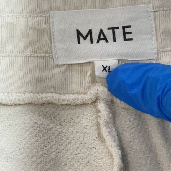Mate the Label Organic Cotton Cream Jogger Pants Size XL - Picture 6 of 9